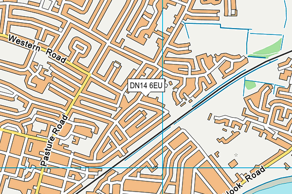 DN14 6EU map - OS VectorMap District (Ordnance Survey)