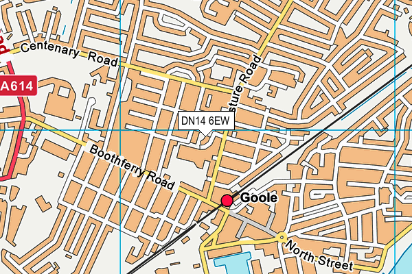 DN14 6EW map - OS VectorMap District (Ordnance Survey)