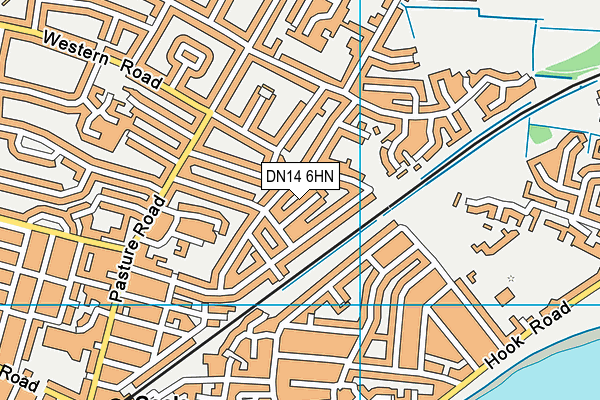DN14 6HN map - OS VectorMap District (Ordnance Survey)