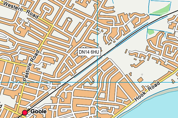 DN14 6HU map - OS VectorMap District (Ordnance Survey)