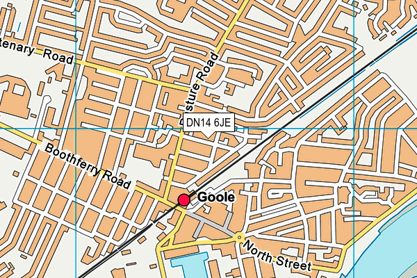 DN14 6JE map - OS VectorMap District (Ordnance Survey)