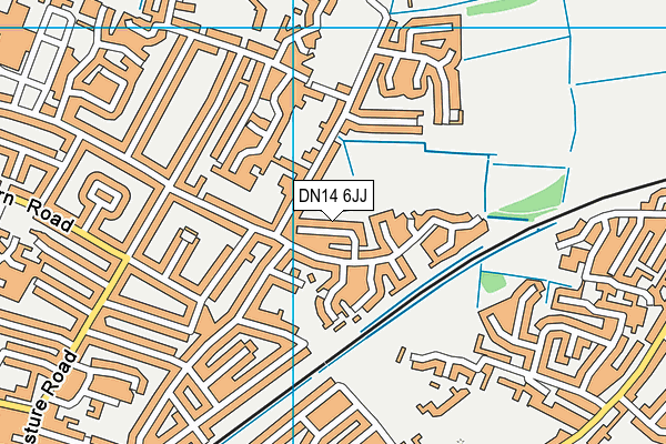 DN14 6JJ map - OS VectorMap District (Ordnance Survey)