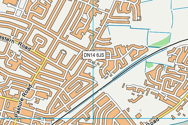 DN14 6JS map - OS VectorMap District (Ordnance Survey)