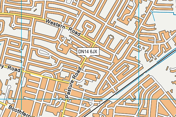 DN14 6JX map - OS VectorMap District (Ordnance Survey)