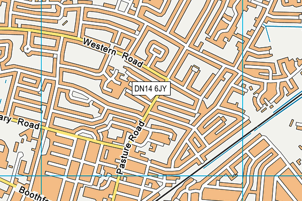 DN14 6JY map - OS VectorMap District (Ordnance Survey)