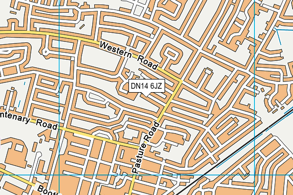 DN14 6JZ map - OS VectorMap District (Ordnance Survey)