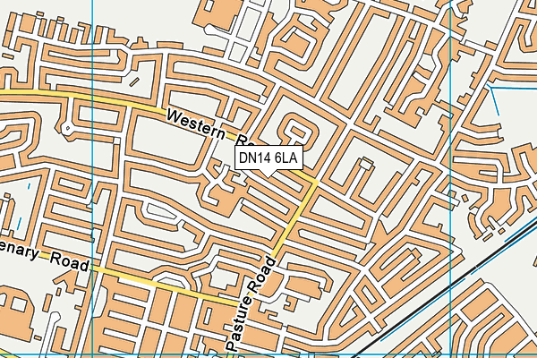 DN14 6LA map - OS VectorMap District (Ordnance Survey)
