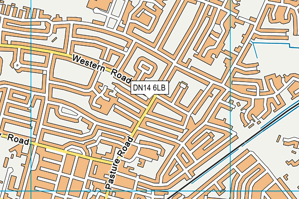 DN14 6LB map - OS VectorMap District (Ordnance Survey)