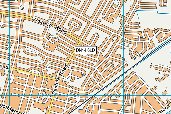 DN14 6LD map - OS VectorMap District (Ordnance Survey)
