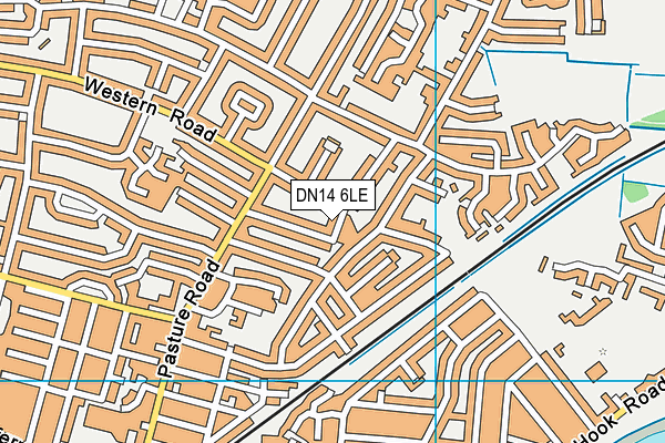 DN14 6LE map - OS VectorMap District (Ordnance Survey)