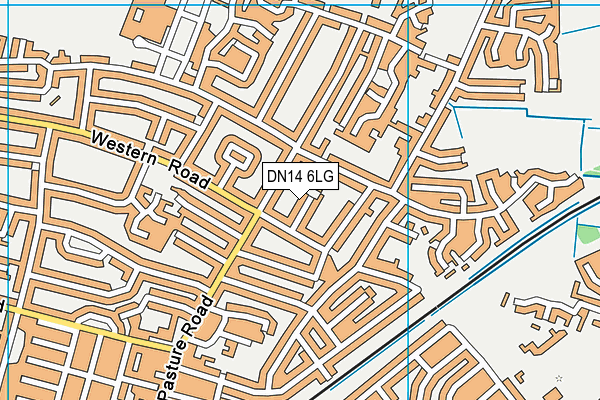 DN14 6LG map - OS VectorMap District (Ordnance Survey)