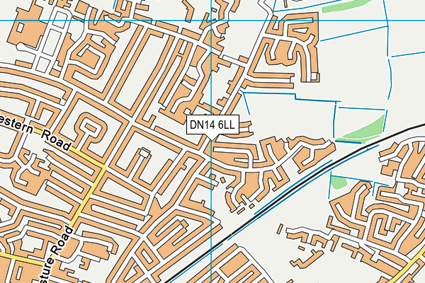 DN14 6LL map - OS VectorMap District (Ordnance Survey)