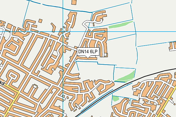 DN14 6LP map - OS VectorMap District (Ordnance Survey)
