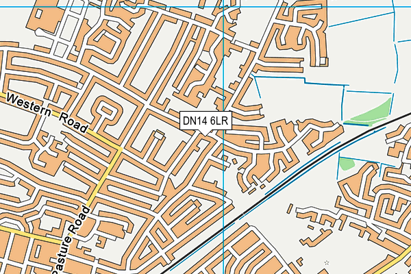 DN14 6LR map - OS VectorMap District (Ordnance Survey)