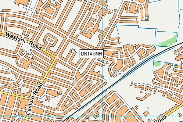 DN14 6NH map - OS VectorMap District (Ordnance Survey)