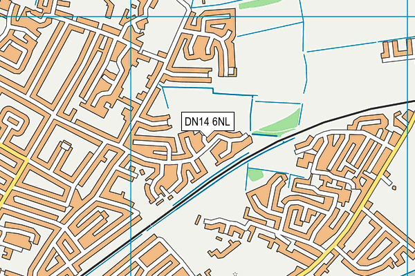 DN14 6NL map - OS VectorMap District (Ordnance Survey)