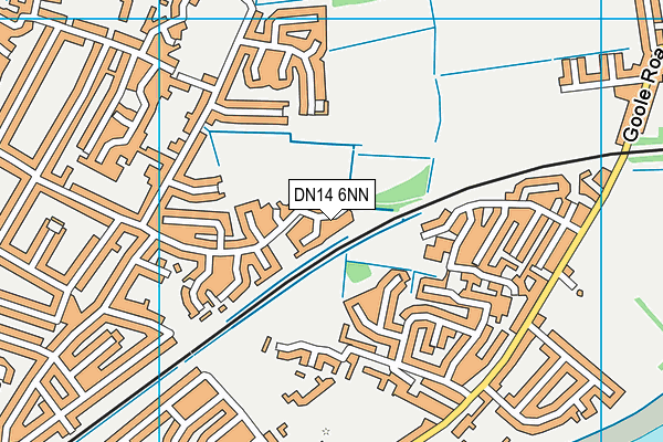 DN14 6NN map - OS VectorMap District (Ordnance Survey)