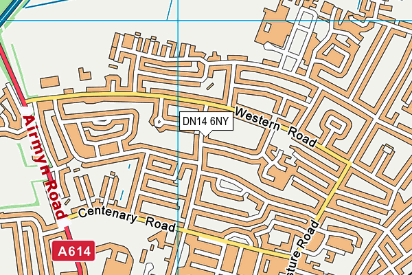 DN14 6NY map - OS VectorMap District (Ordnance Survey)