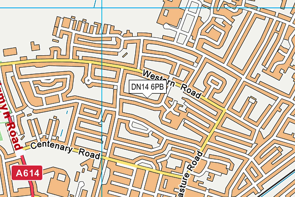 DN14 6PB map - OS VectorMap District (Ordnance Survey)