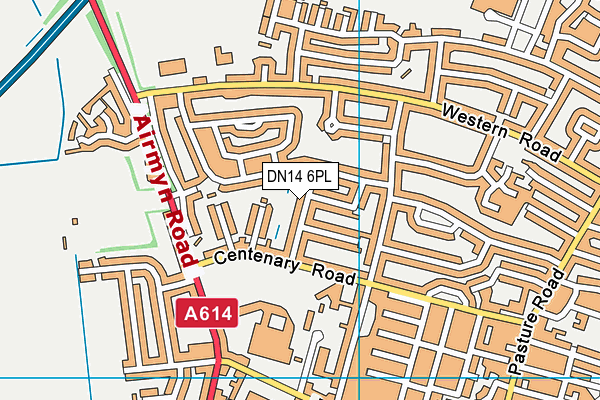 DN14 6PL map - OS VectorMap District (Ordnance Survey)
