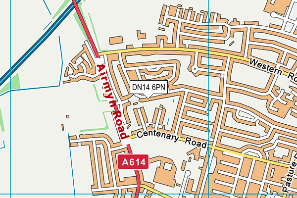 DN14 6PN map - OS VectorMap District (Ordnance Survey)