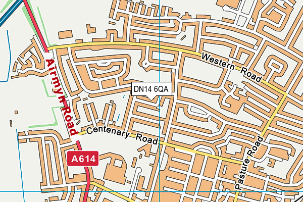 DN14 6QA map - OS VectorMap District (Ordnance Survey)