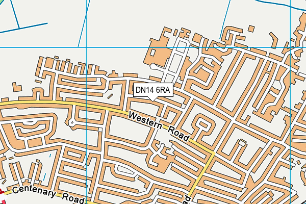 DN14 6RA map - OS VectorMap District (Ordnance Survey)