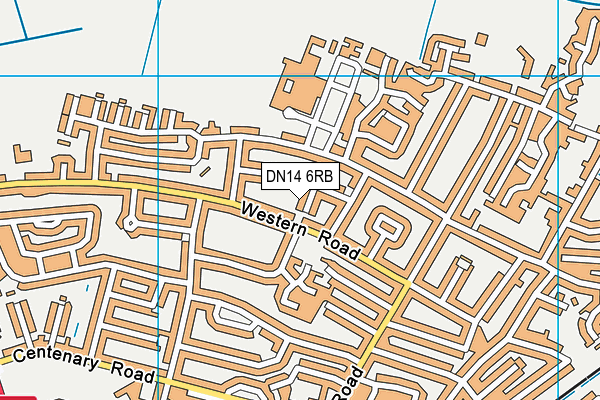 DN14 6RB map - OS VectorMap District (Ordnance Survey)