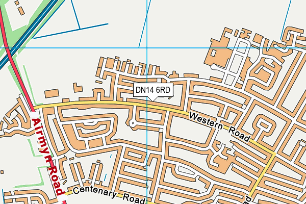 DN14 6RD map - OS VectorMap District (Ordnance Survey)