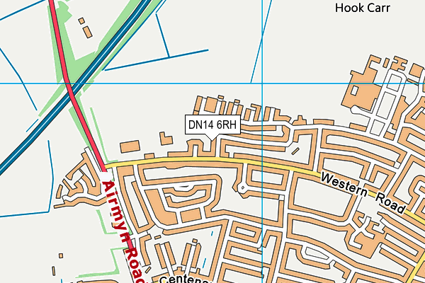 DN14 6RH map - OS VectorMap District (Ordnance Survey)