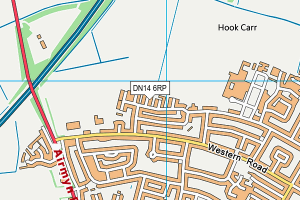 DN14 6RP map - OS VectorMap District (Ordnance Survey)