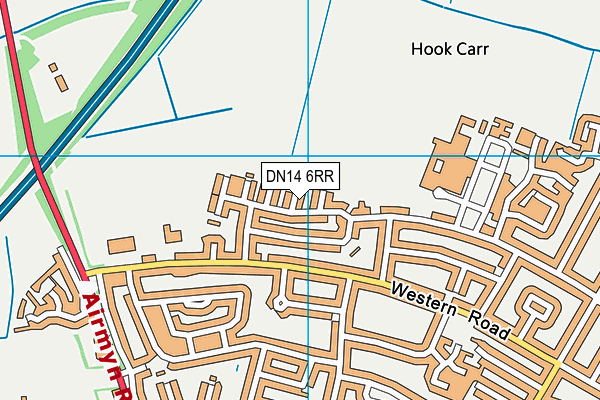 DN14 6RR map - OS VectorMap District (Ordnance Survey)