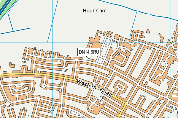 DN14 6RU map - OS VectorMap District (Ordnance Survey)