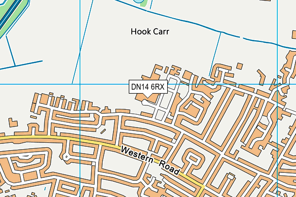 DN14 6RX map - OS VectorMap District (Ordnance Survey)