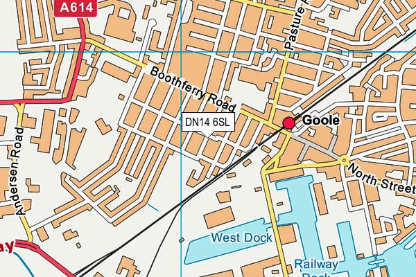 DN14 6SL map - OS VectorMap District (Ordnance Survey)
