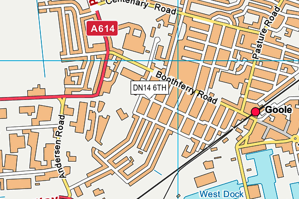 DN14 6TH map - OS VectorMap District (Ordnance Survey)