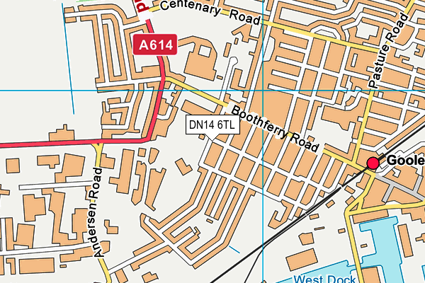 Falcons Learning map (DN14 6TL) - OS VectorMap District (Ordnance Survey)