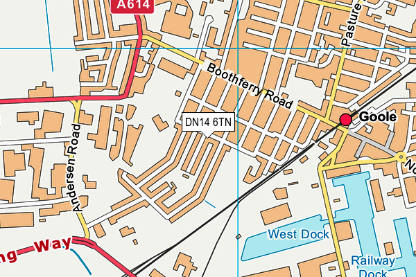 DN14 6TN map - OS VectorMap District (Ordnance Survey)
