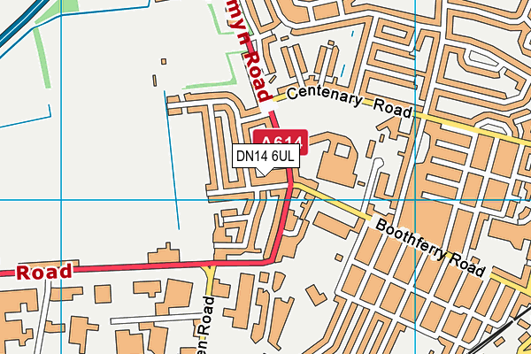 DN14 6UL map - OS VectorMap District (Ordnance Survey)