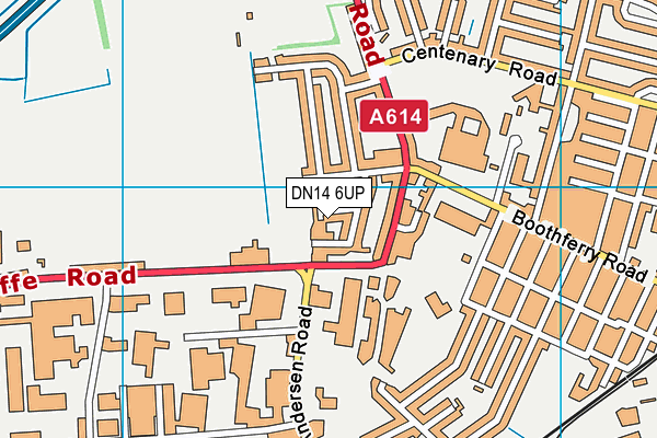 DN14 6UP map - OS VectorMap District (Ordnance Survey)
