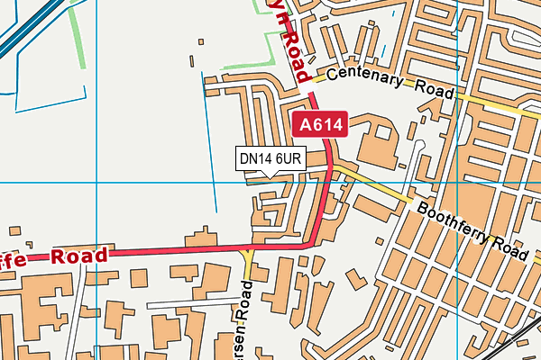 DN14 6UR map - OS VectorMap District (Ordnance Survey)