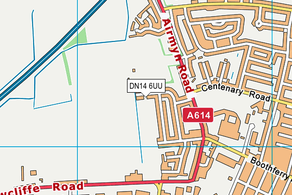 DN14 6UU map - OS VectorMap District (Ordnance Survey)