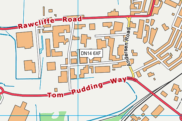 Map of P & D TRANSPORT (GOOLE) LIMITED at district scale