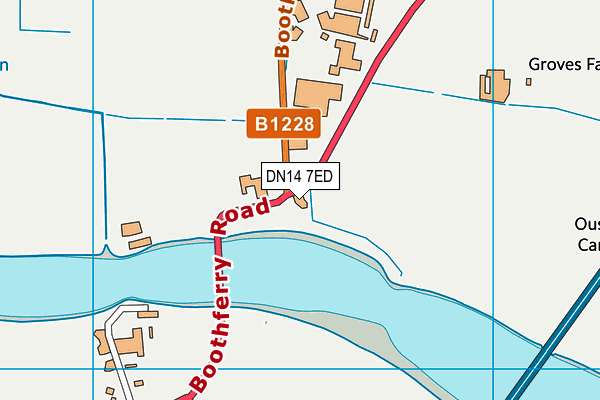 DN14 7ED map - OS VectorMap District (Ordnance Survey)
