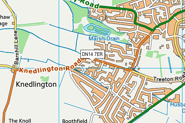 DN14 7ER map - OS VectorMap District (Ordnance Survey)