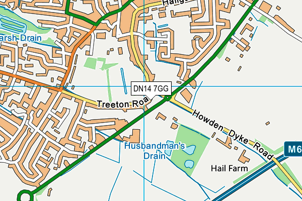 DN14 7GG map - OS VectorMap District (Ordnance Survey)