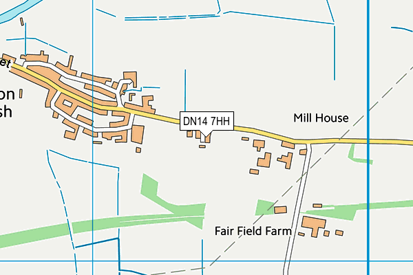 DN14 7HH map - OS VectorMap District (Ordnance Survey)