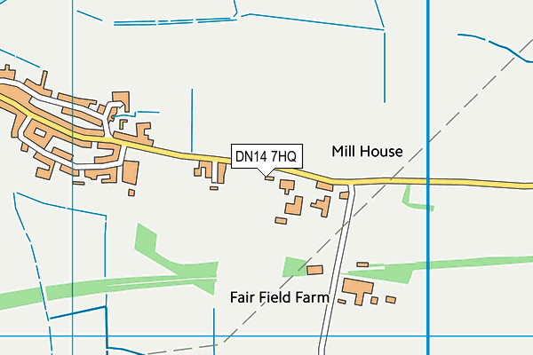DN14 7HQ map - OS VectorMap District (Ordnance Survey)