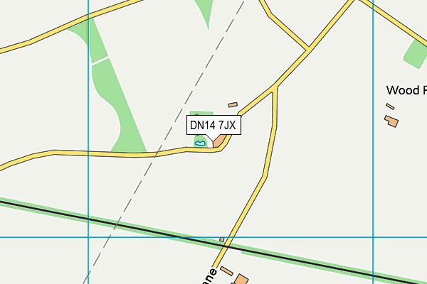 DN14 7JX map - OS VectorMap District (Ordnance Survey)