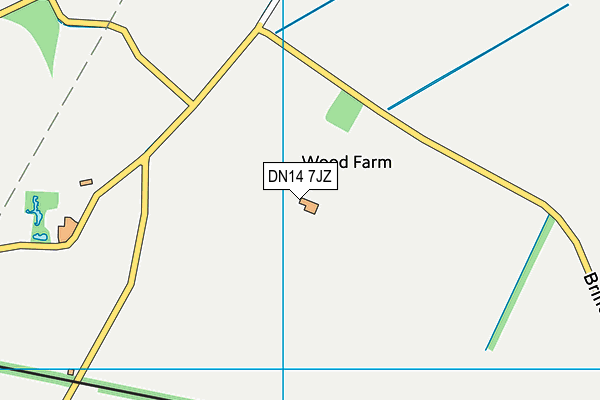 DN14 7JZ map - OS VectorMap District (Ordnance Survey)